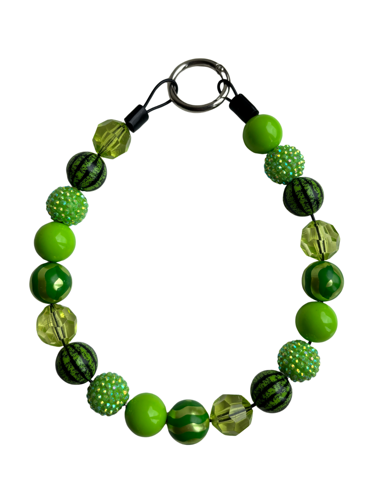 Green Glam Dog Necklace