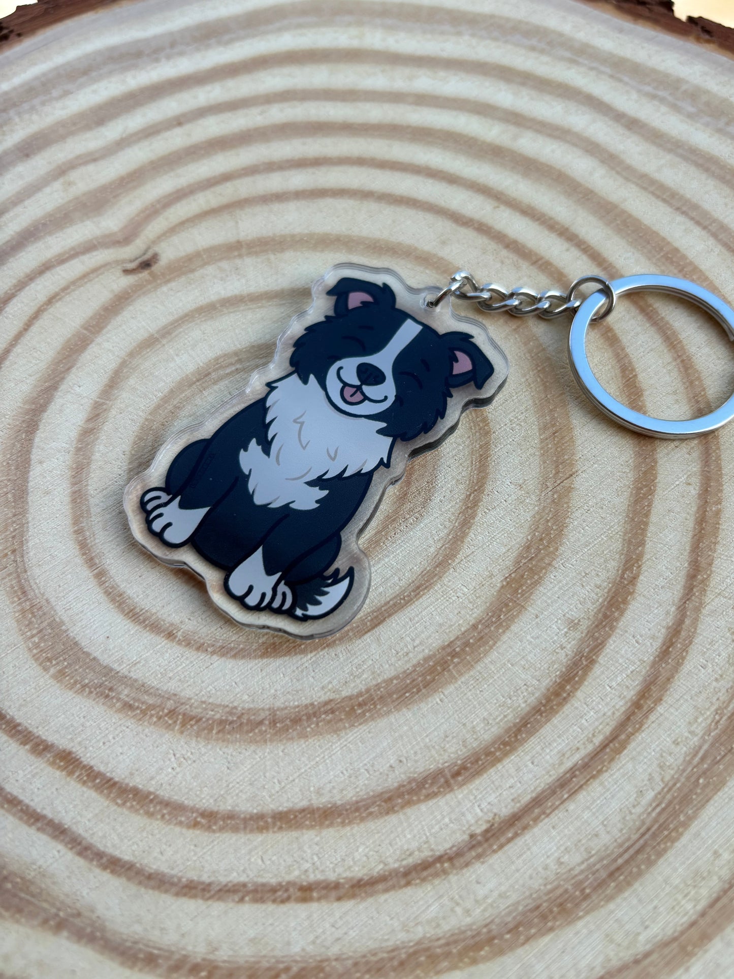 Collie Keyring