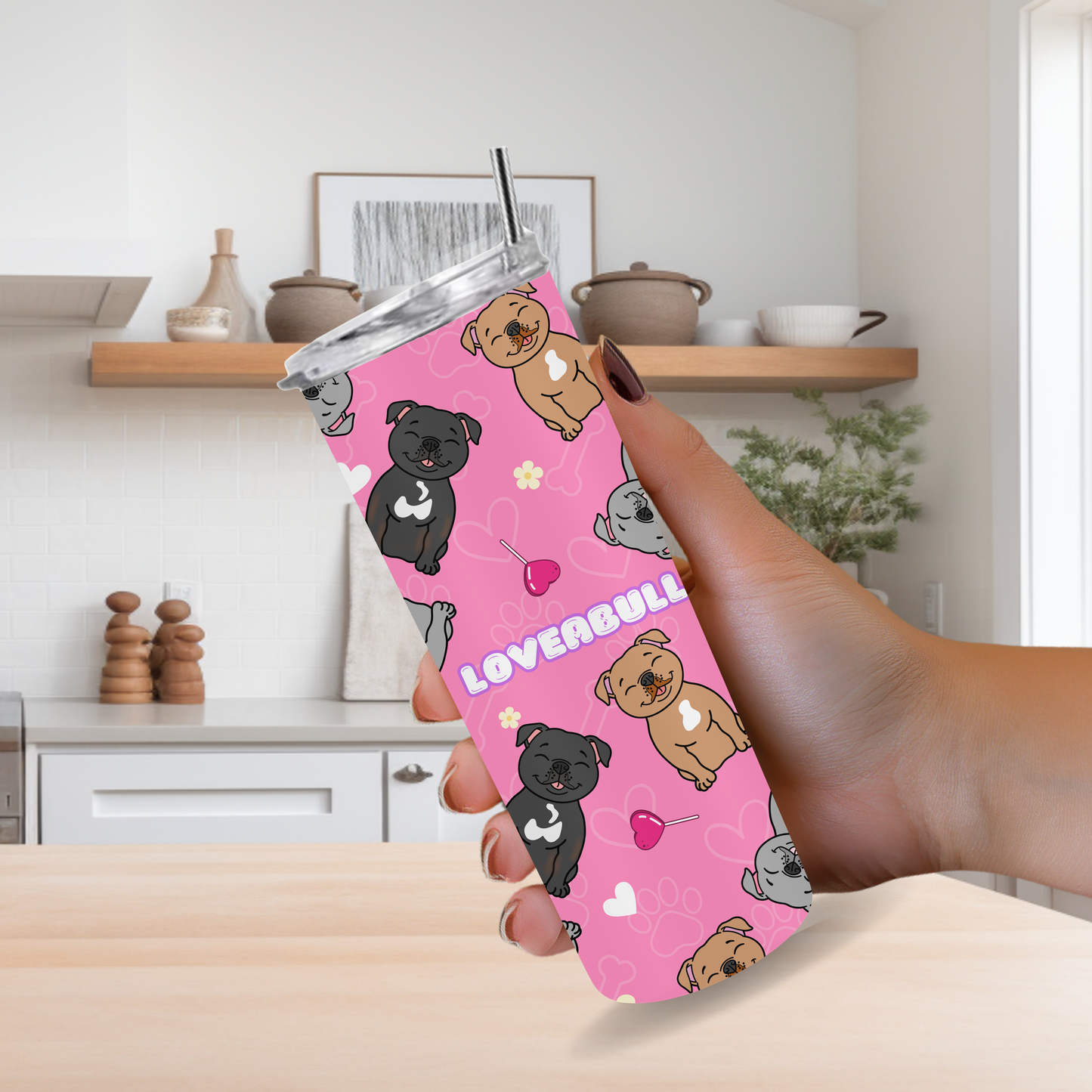 Pink LOVEABULL Tumbler