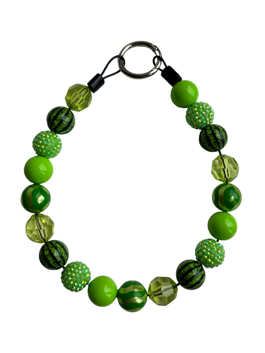 Green Glam Dog Necklace