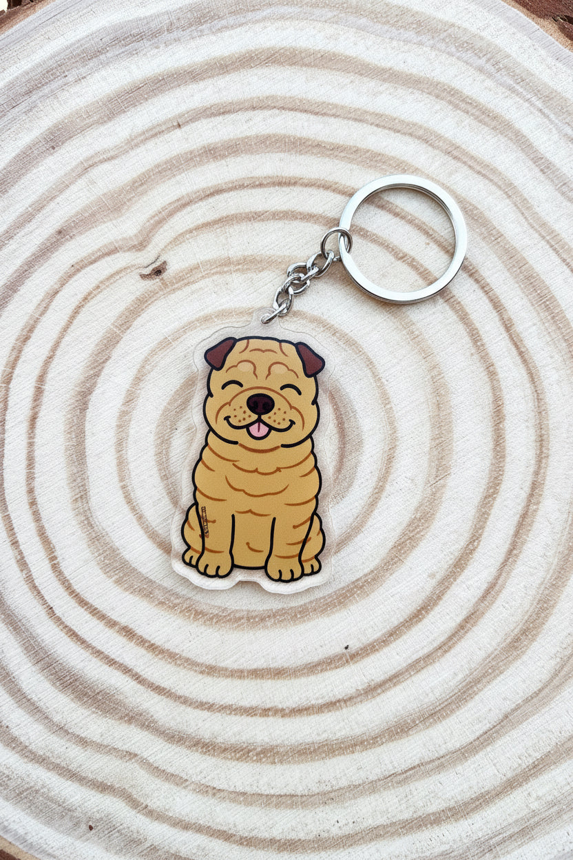 Shar Pei Keyring