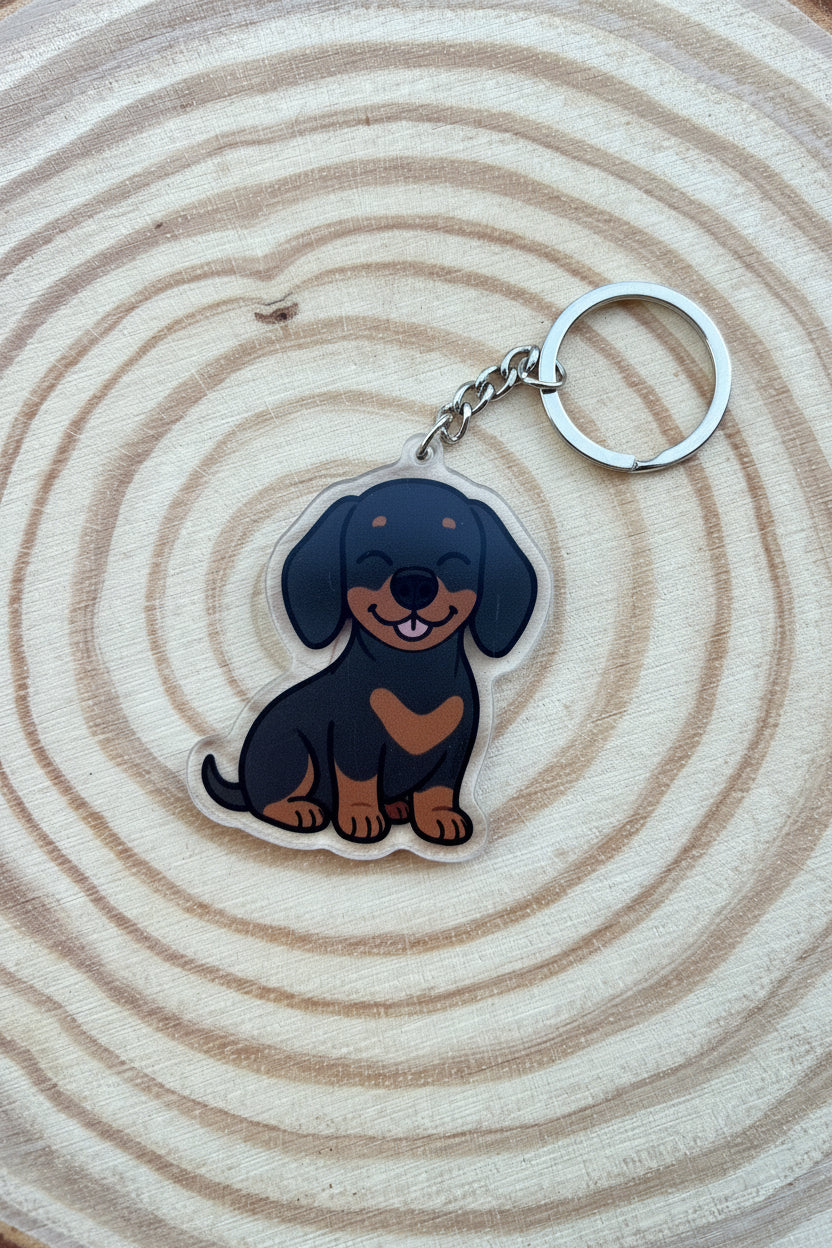 Dachshund Keyring￼
