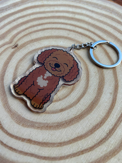Cockapoo Keyring