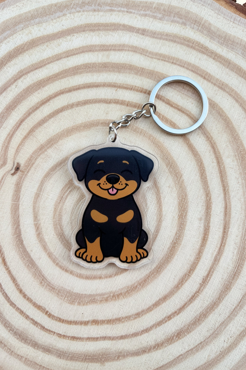 Rottweiler Keyring ￼