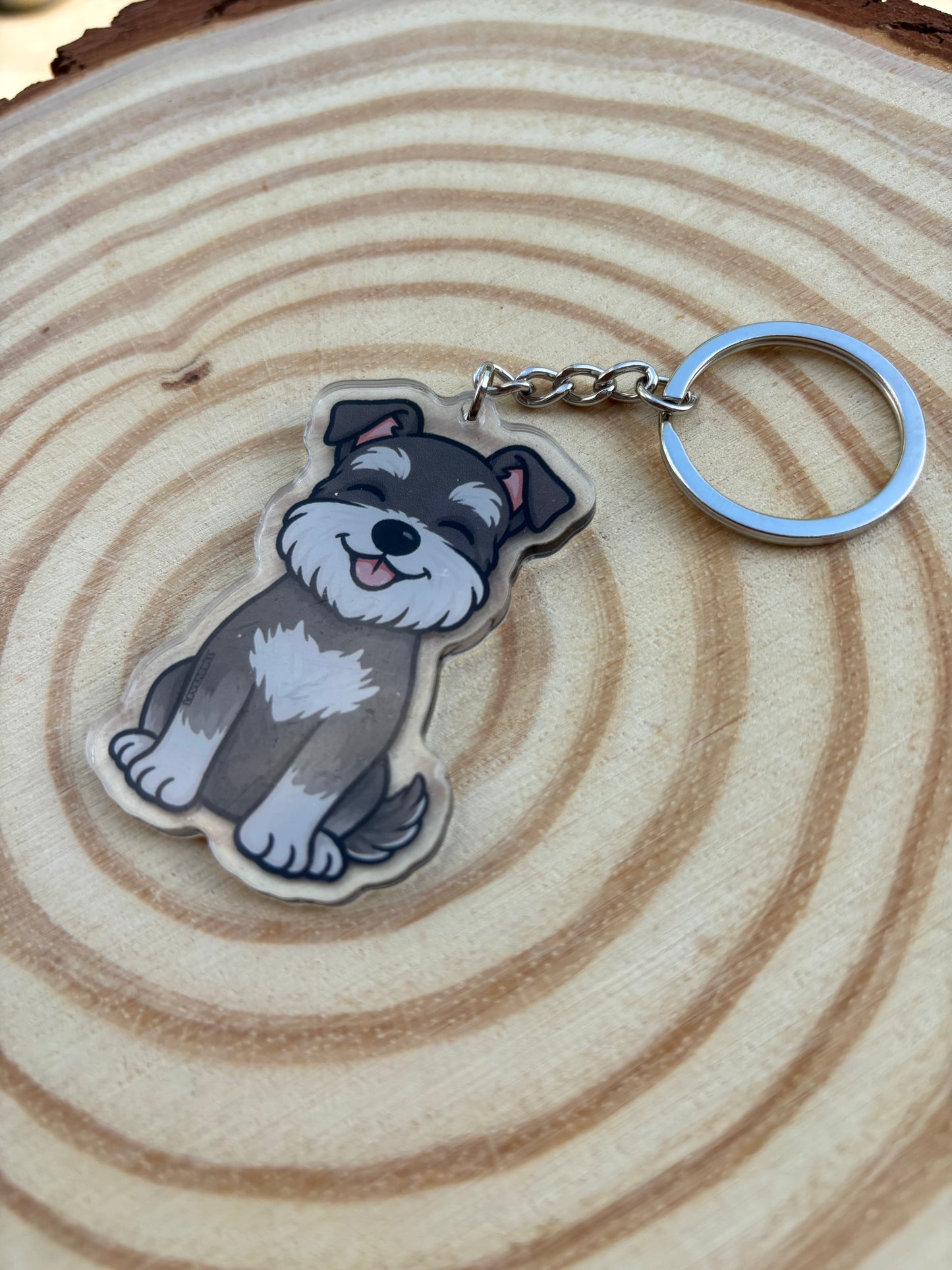 Schnauzer Keyring￼