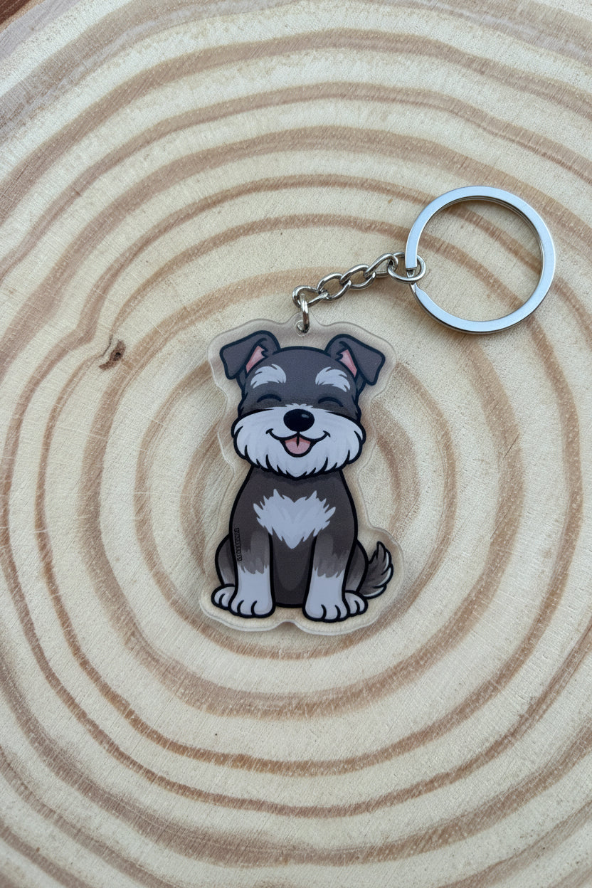Schnauzer Keyring￼