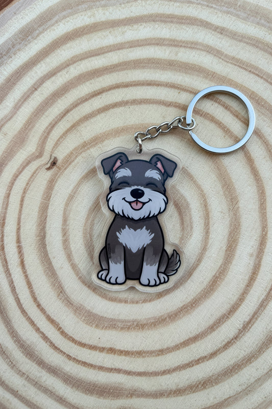 Schnauzer Keyring￼