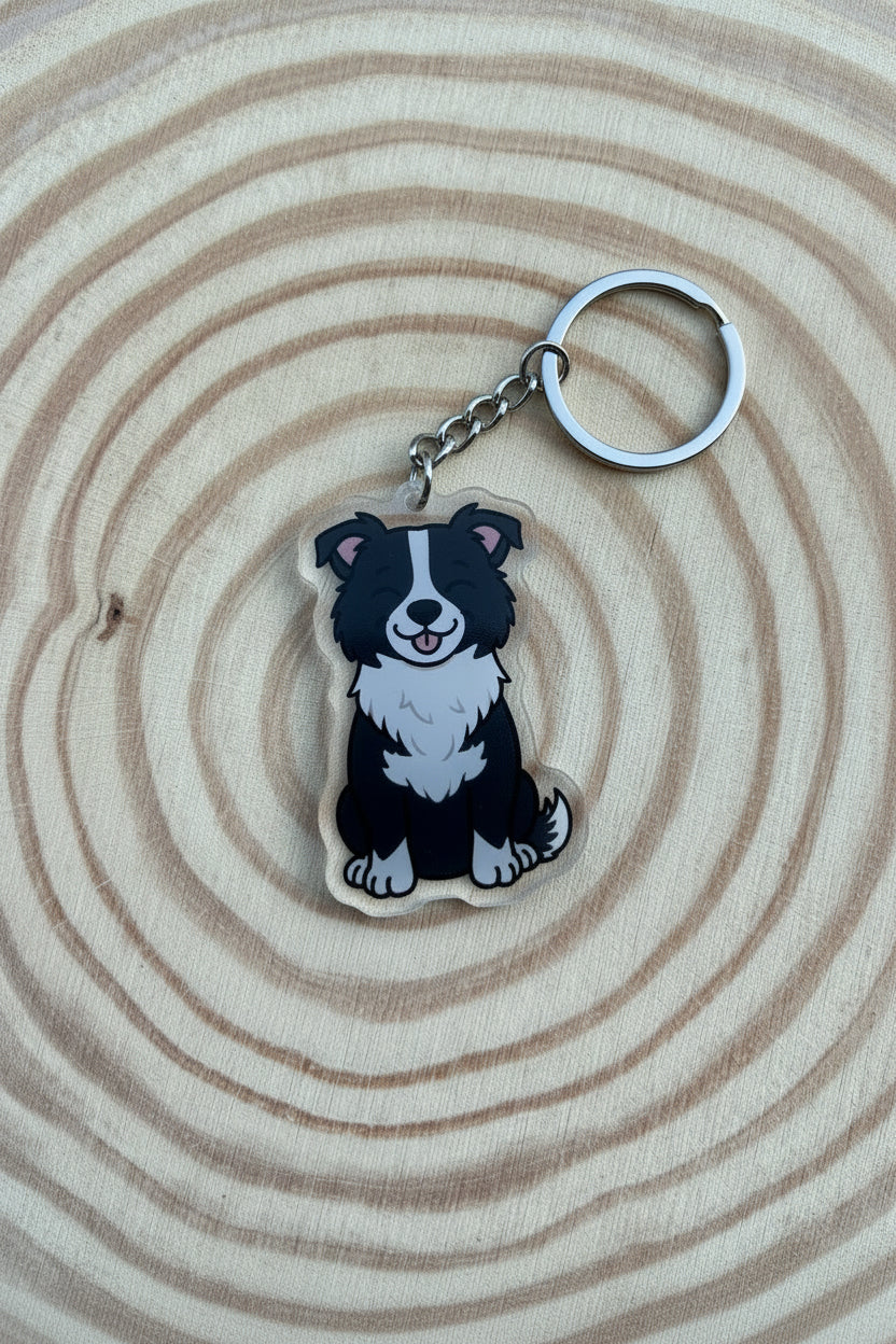 Collie Keyring