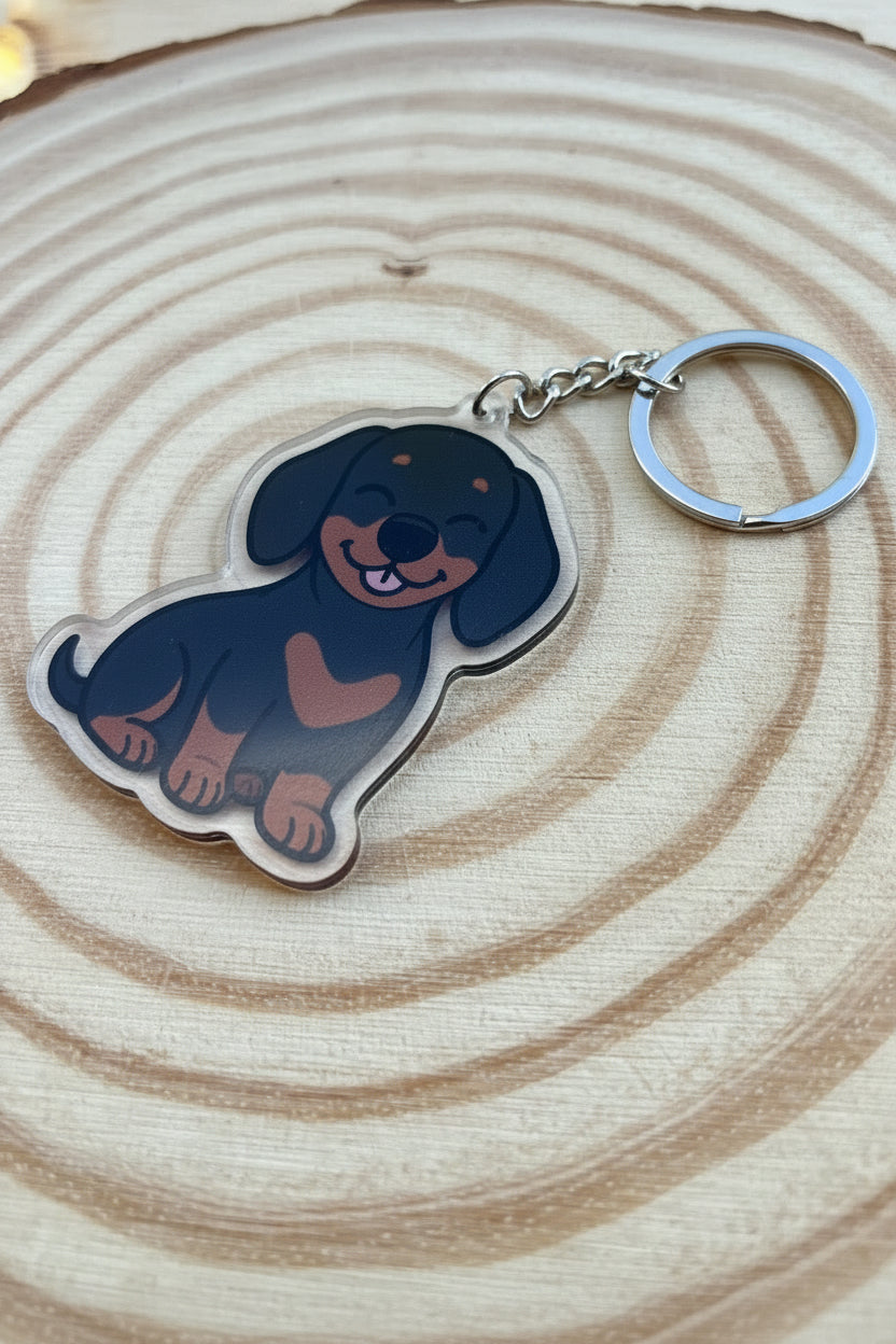Dachshund Keyring￼