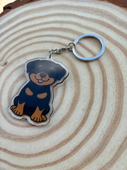 Rottweiler Keyring ￼